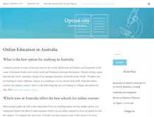 Tablet Screenshot of optioncity.com.au